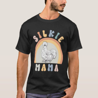 Silkie Mama Silky Chicken Mom Farm Animal T-Shirt