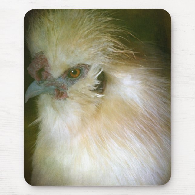 Silkie Rooster Mouse Pad (Front)