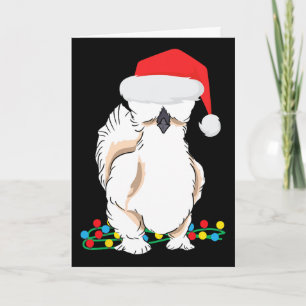 Silkie Silky Chicken Funny Christmas Graphic Card