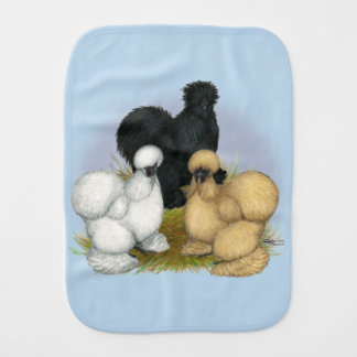 Silkie Trio Baby Burp Cloth