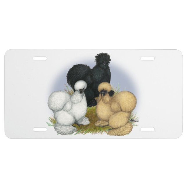 Silkie Trio License Plate (Front)