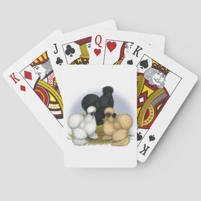 Silkie Trio Poker Cards (Back)