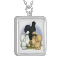 Silkie Trio Silver Plated Necklace