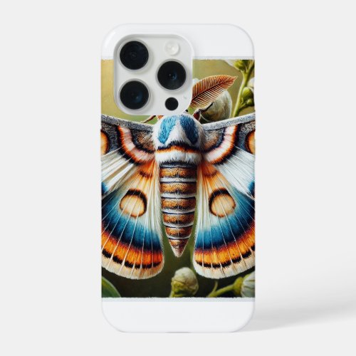 Silkworm moth 240624IREF132 _ Watercolor iPhone 15 Pro Case