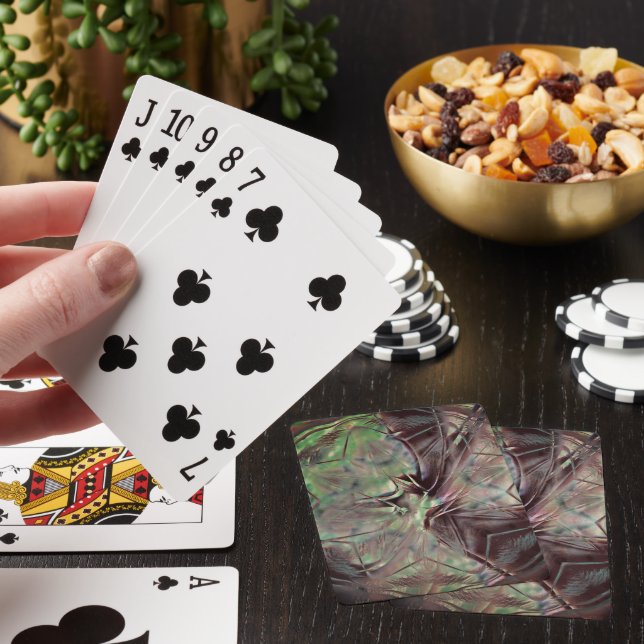 Silky mix with aged and scratched digital stains   poker cards (In Situ)