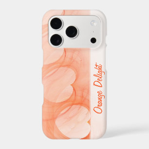 Silky Orange Heart Abstract Line iPhone 17 Pro Case