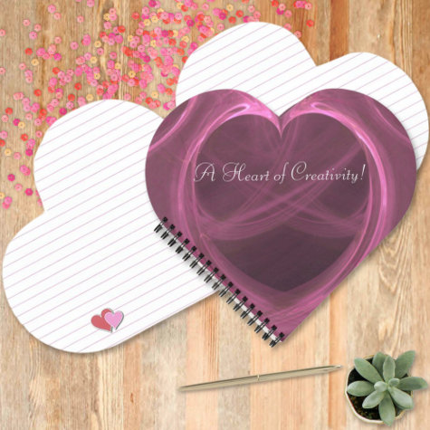 Silky Pink Heart Digital Art Template