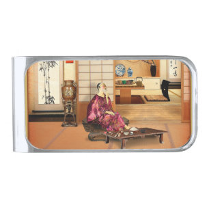 Silky Rice Powder Silver Finish Money Clip