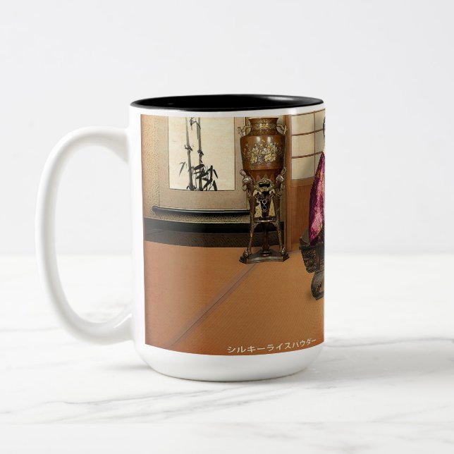 Silky Rice Powder Two-Tone Coffee Mug (Left)