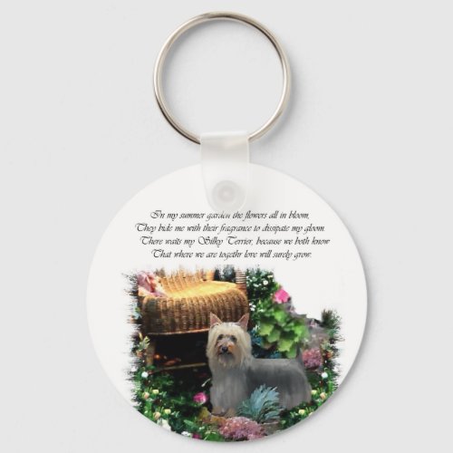 Silky Terrier Art Gifts Keychain