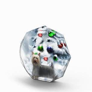Silky Terrier Christmas Acrylic Award