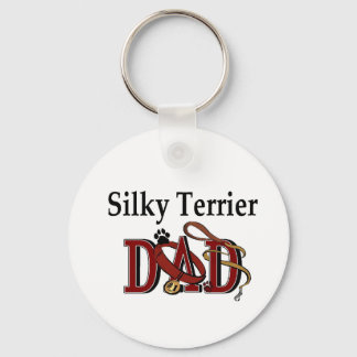 Silky Terrier Dad Gifts Keychain