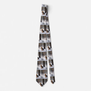 Silky Terrier Let It Snow Christmas  Neck Tie