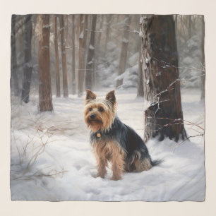 Silky Terrier Let It Snow Christmas Scarf