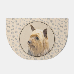 Silky Terrier Painting - Cute Original Dog Art Doormat