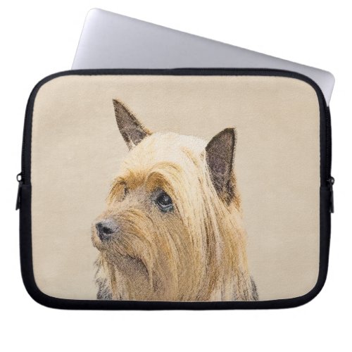 Silky Terrier Painting _ Cute Original Dog Art Laptop Sleeve