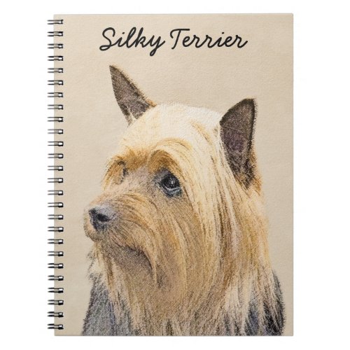 Silky Terrier Painting _ Cute Original Dog Art Notebook