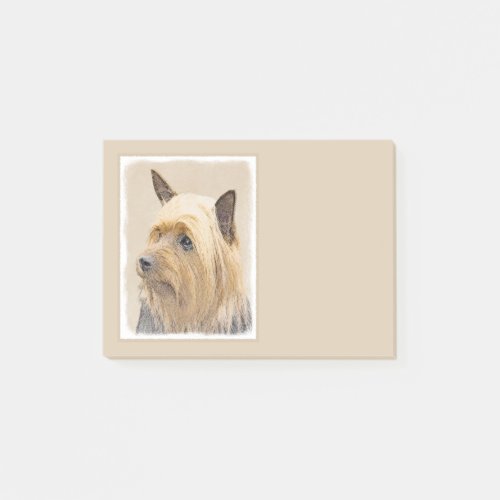 Silky Terrier Painting _ Cute Original Dog Art Post_it Notes