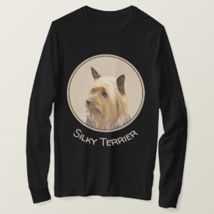 Silky Terrier Painting - Cute Original Dog Art T-Shirt