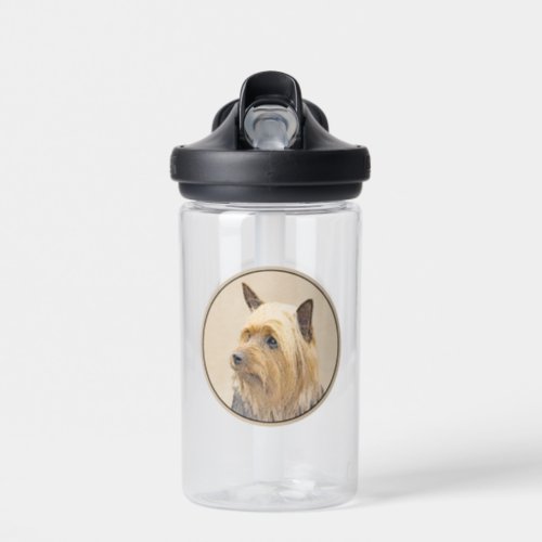 Silky Terrier Painting _ Cute Original Dog Art Water Bottle