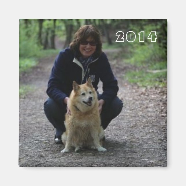 Silli and Roka in the forest Magnet (Front)