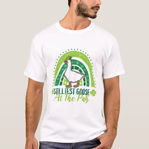 Silliest Goose At The Pub Funny St Patricks Day T_Shirt