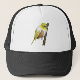 Sillvereye tauhou New Zealand bird Trucker Hat