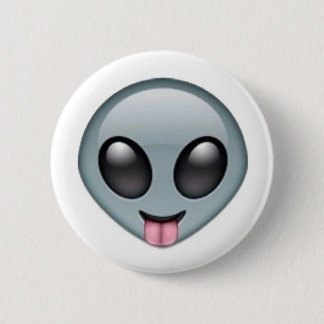 Silly Alien Emoji Button