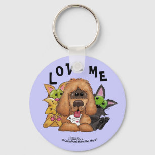 Silly and Tig with Sassie-Pet Adoption is LOVE Keychain