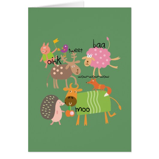 Silly Animals Cards (Front)