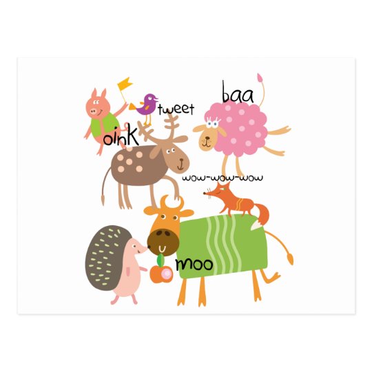 Silly Animals Postcard | Zazzle.com