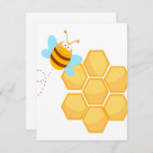 silly bee and beehive honey comb (Front/Back)