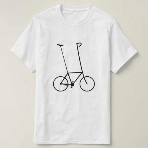 Silly Bicycle Silhouette High Seat  Handlebars T_Shirt