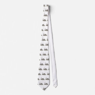 silly big horned rhino neck tie