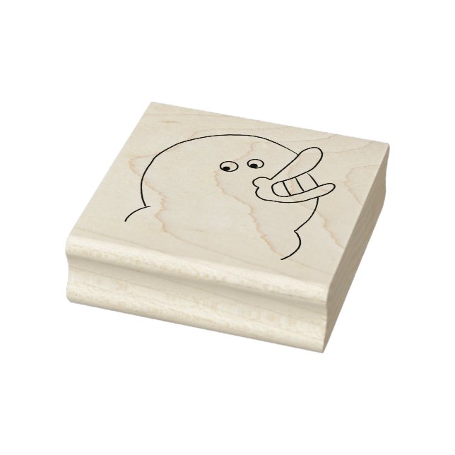 Silly Bird, Big Smile Rubber Stamp (Stamp)