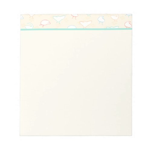 Silly Birds Blank Notepad