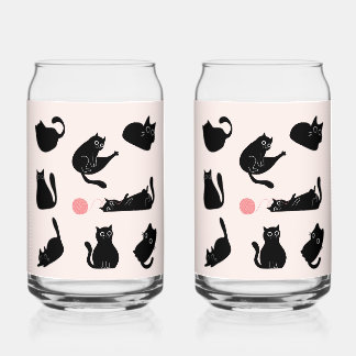 Silly Black Cats Can Glass