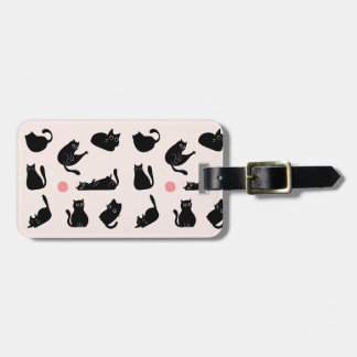 Silly Black Cats Luggage Tag