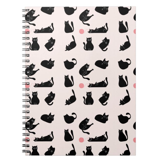 Silly Black Cats Notebook (Front)