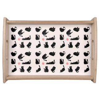 Silly Black Cats Serving Tray