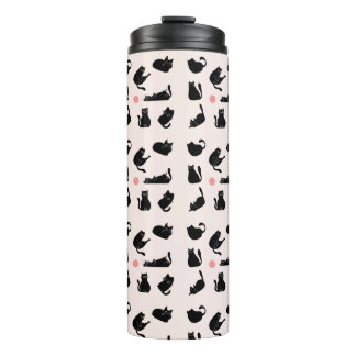 Silly Black Cats Thermal Tumbler