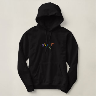 Silly Black Embroidered Sweatshirt