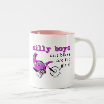 Silly Boys Dirt Bike Motocross Funny Mug Humor by allanGEE at Zazzle