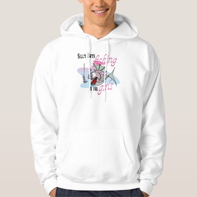 Silly Boys Fishing is For Girls Fishing TShirt (Front)