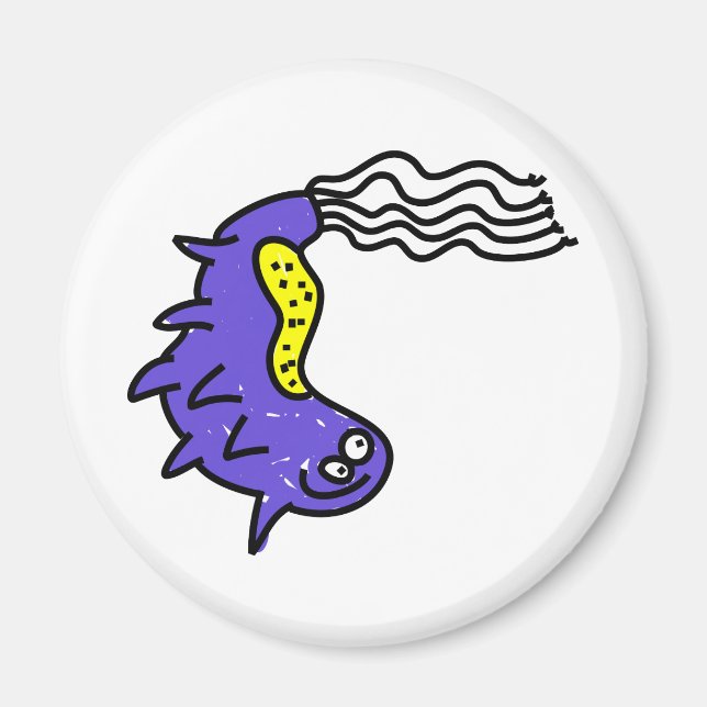 Silly Cartoon Germ Magnet (Front)