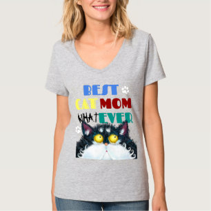 Silly Cat Mom Humor Design for Kitty Parents T-Shirt