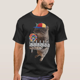 Silly Cat With Lollipop Meme T-Shirt