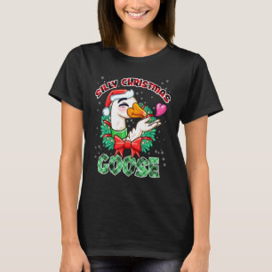 Silly Christmas Goose On The Loose Xmas T-Shirt