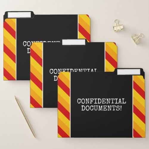 Silly CONFIDENTIAL DOCUMENTS File Folder Set
