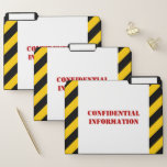 [ Thumbnail: Silly "Confidential Information" File Folder Set ]
